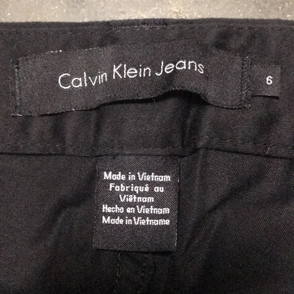 Calvin Klein Jeans black crop pants size 6 - Picture 7 of 9